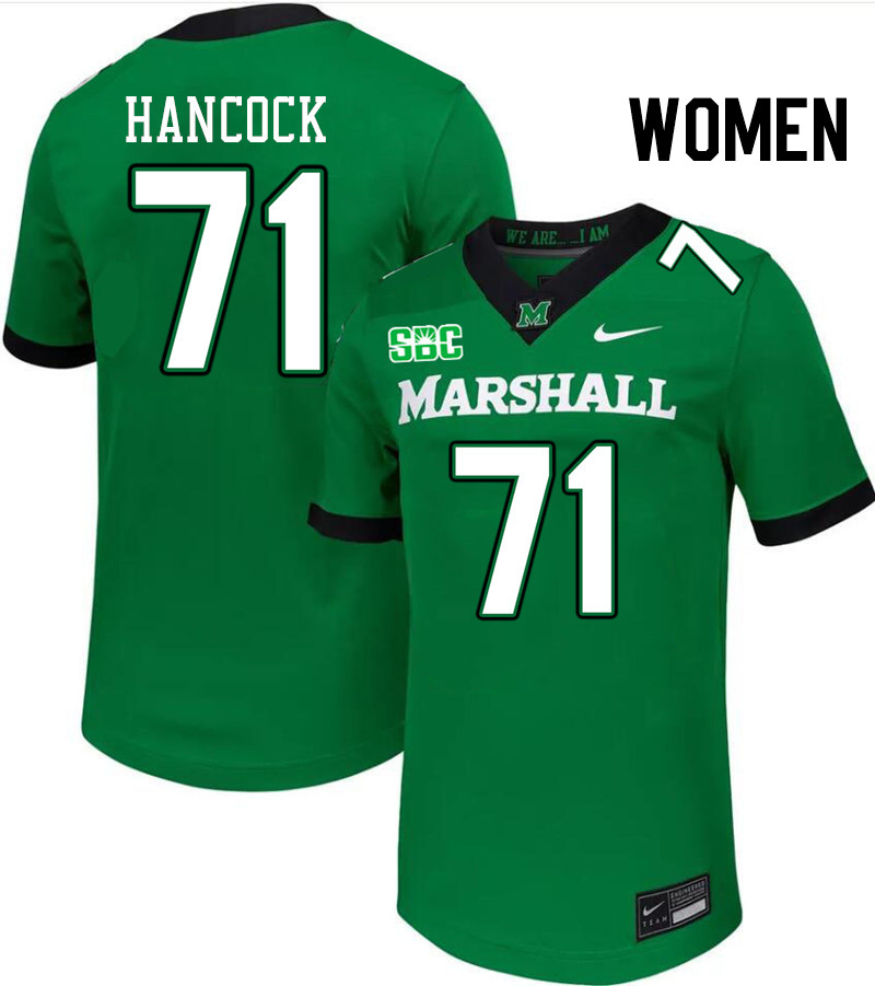 Women #71 Andrew Hancock Marshall Thundering Herd SBC Conference College Football Jerseys Stitched-G
